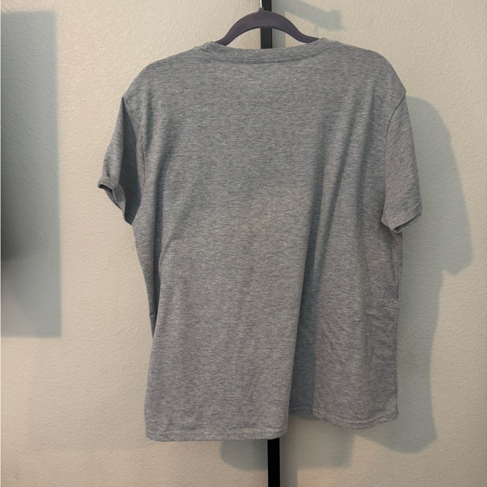 Gray T-Shirt with Colorful Rooster Print - Picture 4 of 4